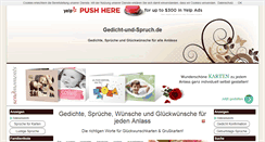 Desktop Screenshot of gedicht-und-spruch.de