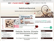 Tablet Screenshot of gedicht-und-spruch.de